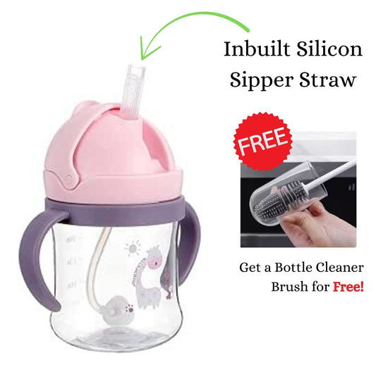 MADCare Cute Cartoon Sipper + Free Bottle Brush